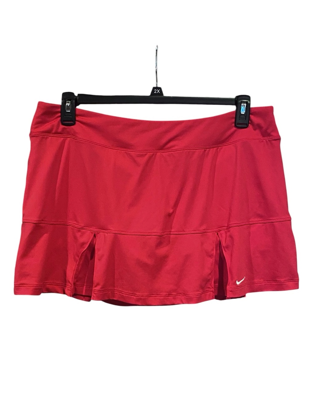 Nike Womens Dri Fit Pleated Mini Skort Berry Pink Size XL Activewear Golf Tennis